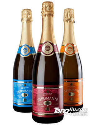 珍藏佳酿起泡酒红橙蓝