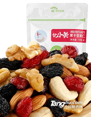 甘小美果干坚果仁176g