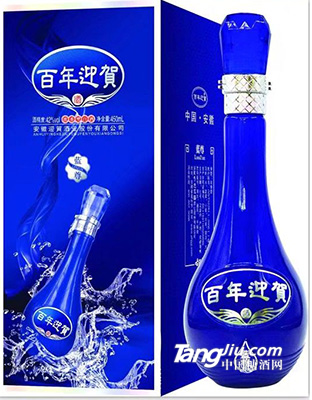 42°百年迎贺蓝尊酒450ml