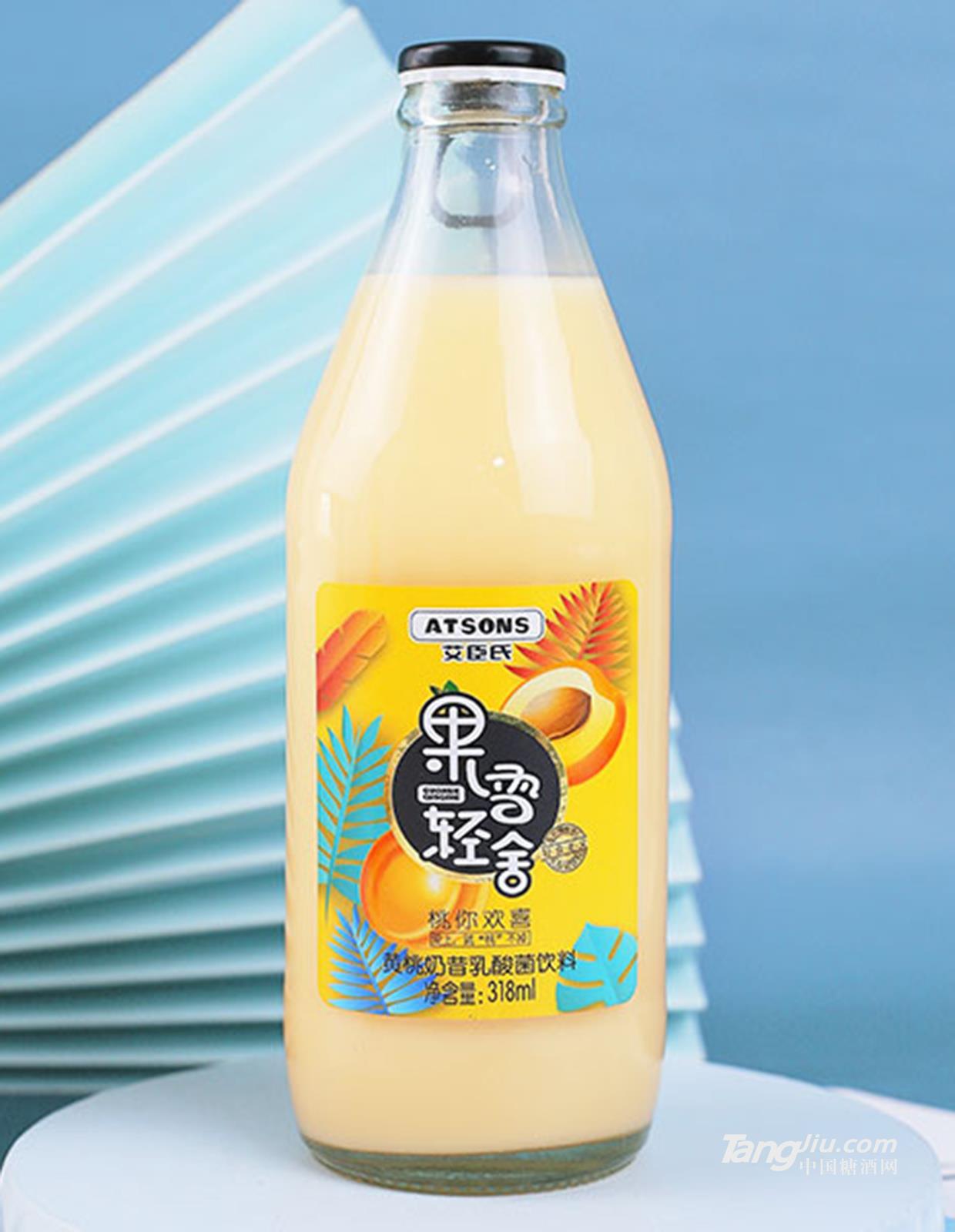 艾臣氏黄桃奶昔乳酸菌饮料318ml