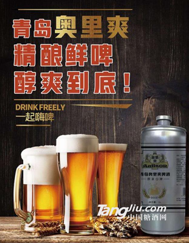 青岛奥利爽啤酒原浆啤酒
