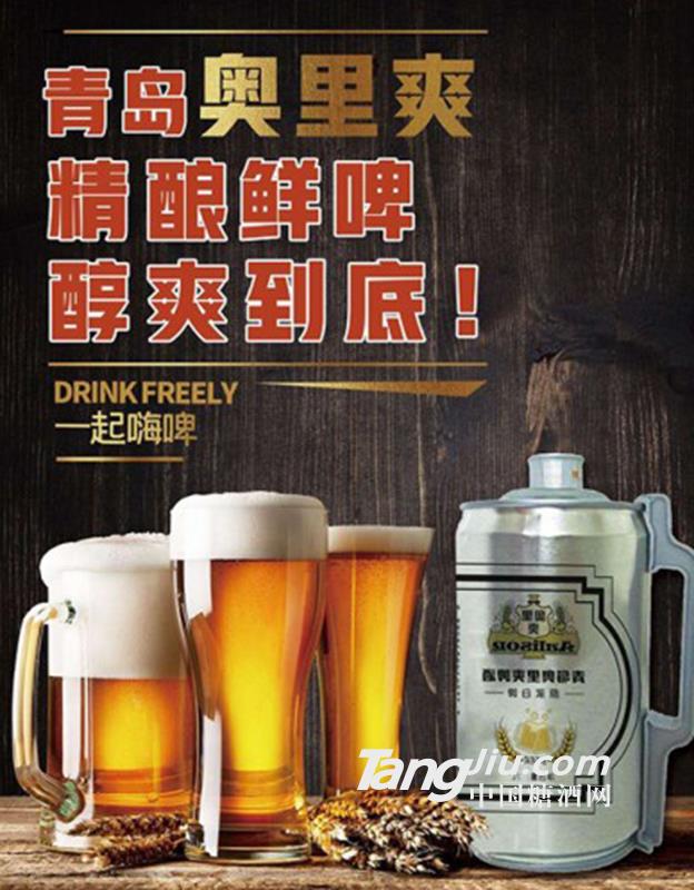 青岛奥利爽啤酒原浆啤酒