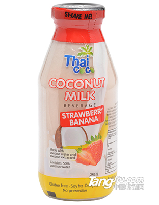 泰酷草莓香蕉味椰子汁饮料-280ml