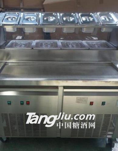 供应全自动双锅酸奶炒冰机专业加工设备	