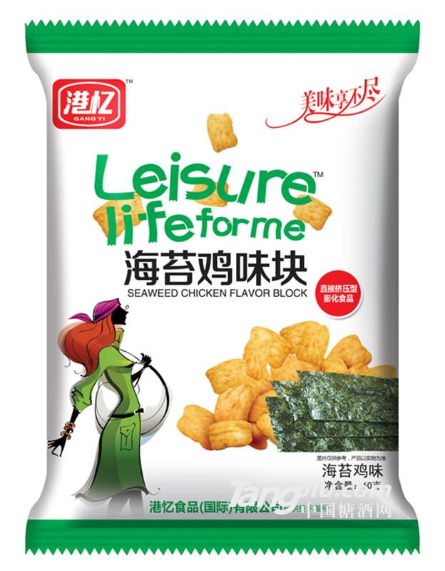 港忆海苔鸡味块60g
