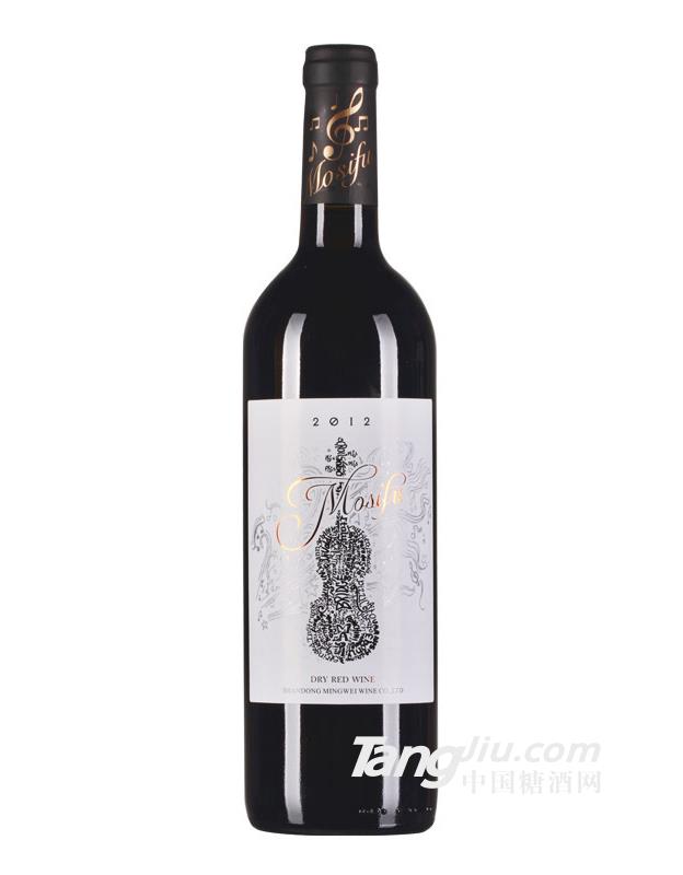 法国摩音符小提琴干红葡萄酒红酒-750ml