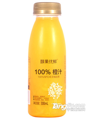 醇果优鲜-脐橙汁-300ml