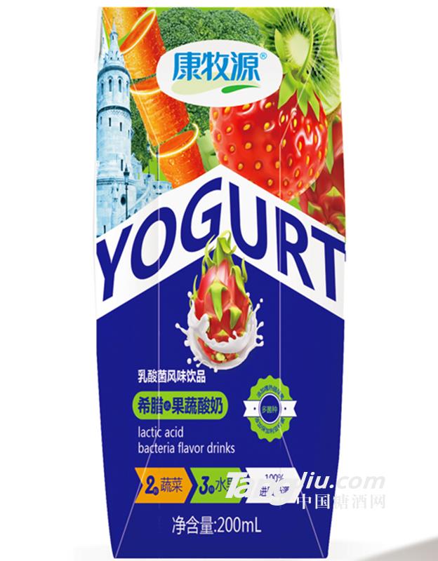 康牧源希腊式果蔬酸奶（钻石包）200ml