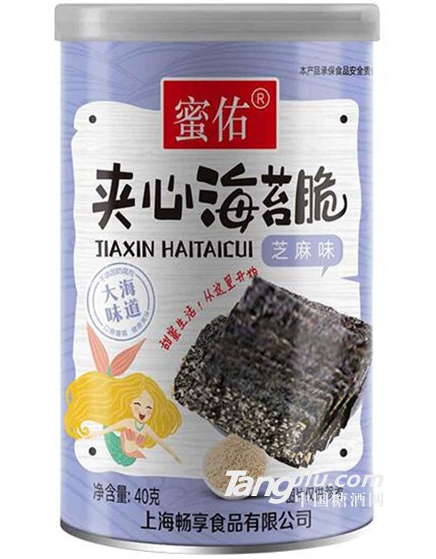 蜜佑夹心海苔脆芝麻40g