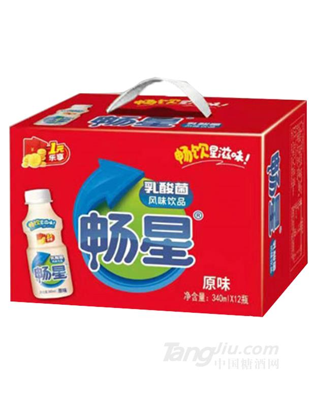 畅星乳酸菌饮品原味340mlx12瓶