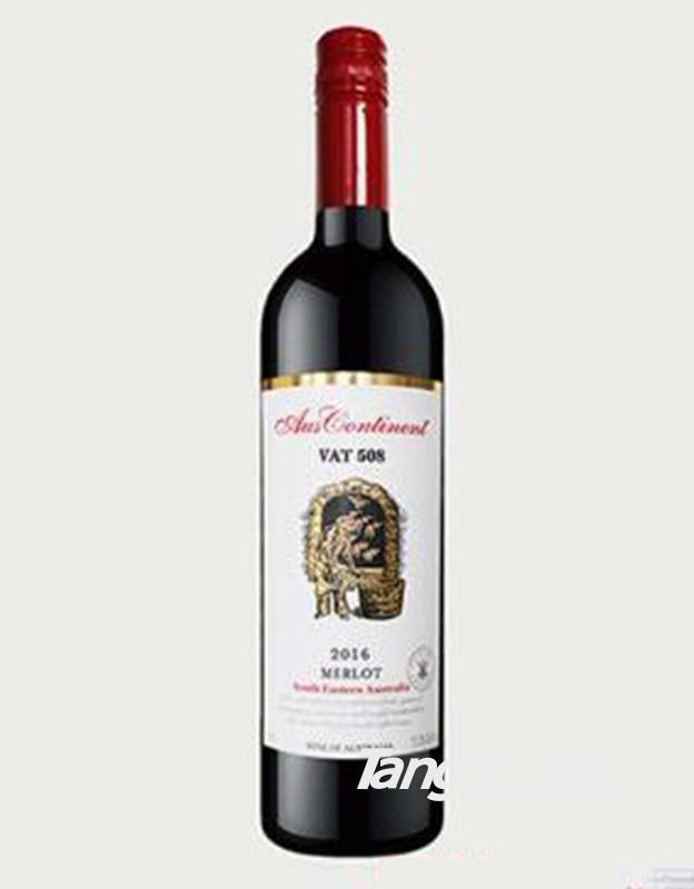 澳洲VAT508美乐干红葡萄酒15度  