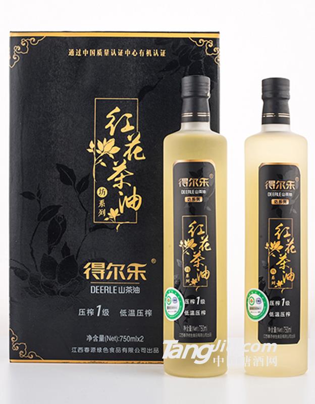 得尔乐 坊系列 红花茶油750ml礼盒