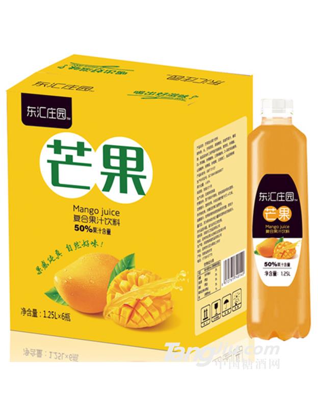 东汇庄园芒果复合果汁饮料1.25L