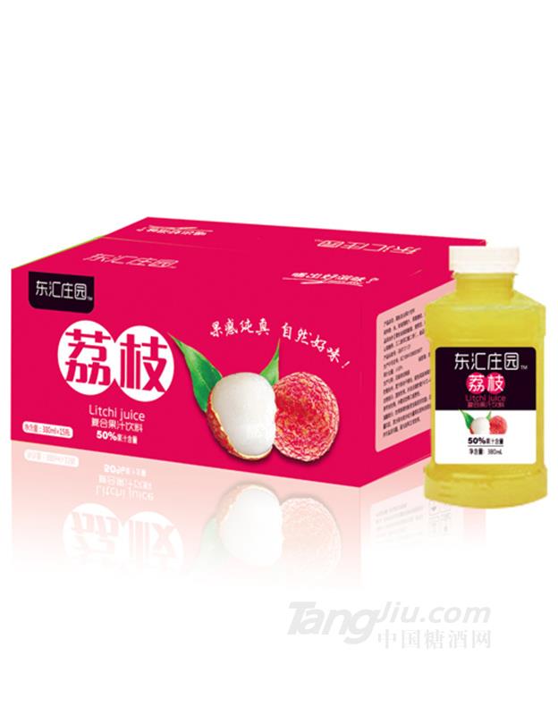 东汇庄园荔枝复合果汁饮料380ml