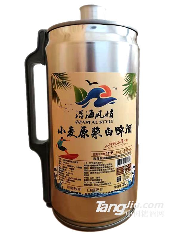 沿海风情原浆白啤酒2L