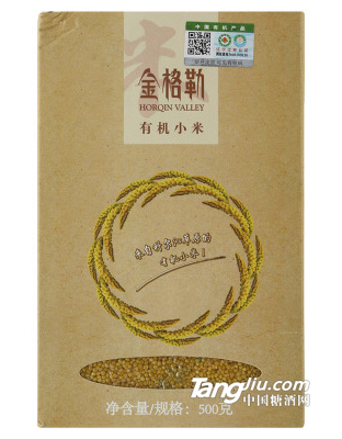 金格勒500g盒装有机小米