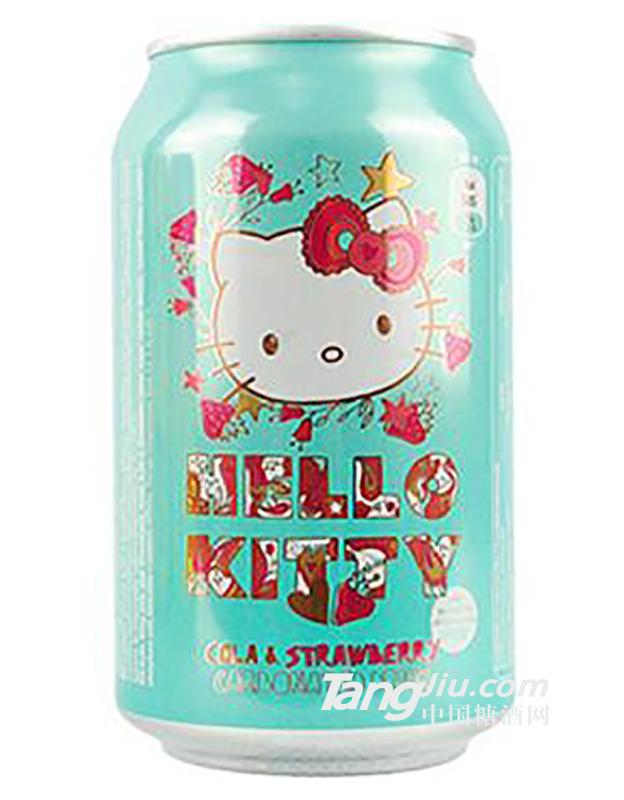 Hello Kitty草莓可乐味碳酸汽水
