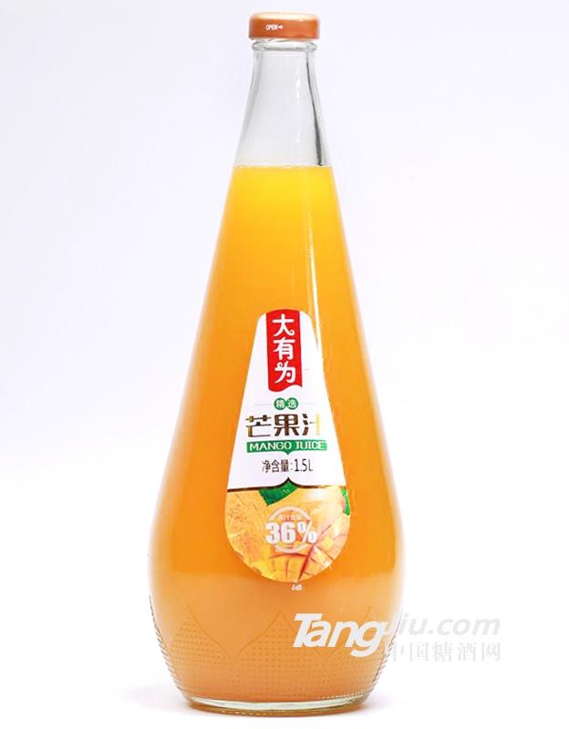 芒果汁1.5L 玻璃瓶装