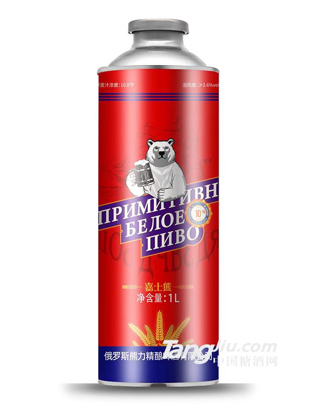 嘉士熊俄式小麦白啤酒1L