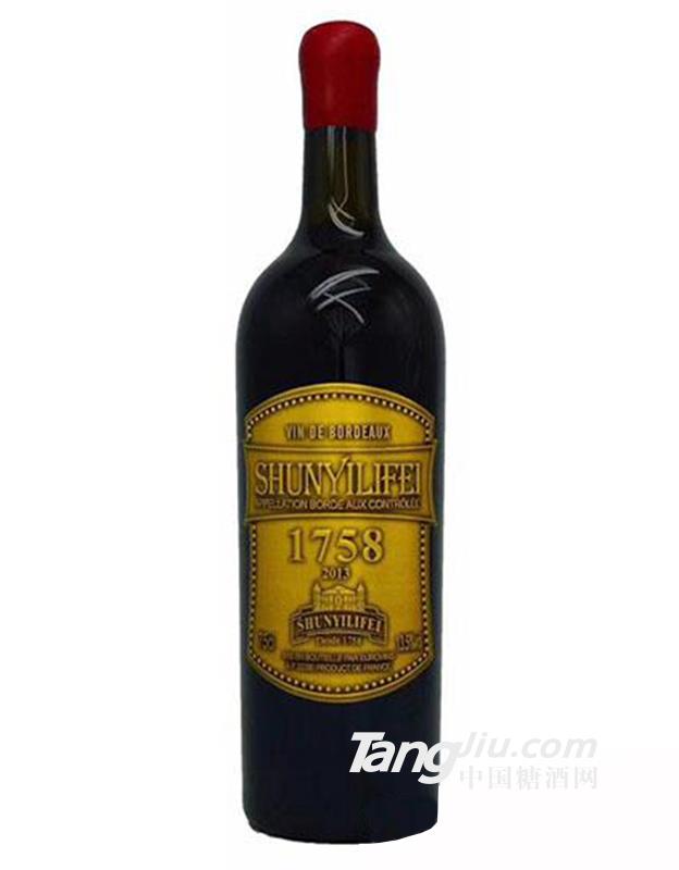 法国舜邑珍藏干红葡萄酒13.5度750ml
