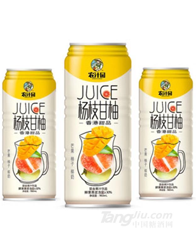 农汁园杨枝甘柚复合果汁饮品960mlx3