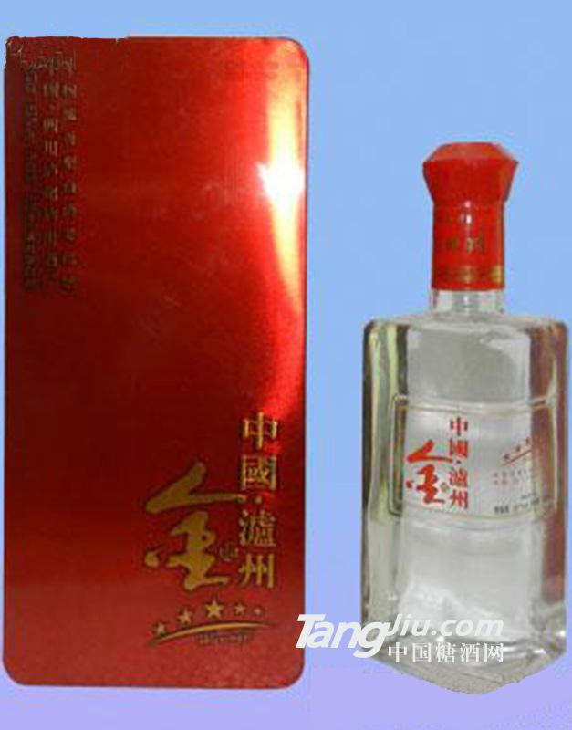 金泸州酒五星铁盒500ml