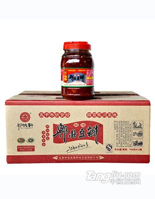 郫城轩郫县豆瓣酱700g_12瓶装