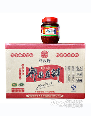 郫城轩郫县豆瓣酱500g_24瓶装