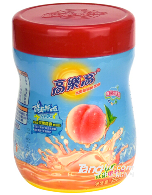 高乐高水果粉红茶桃子口味350g
