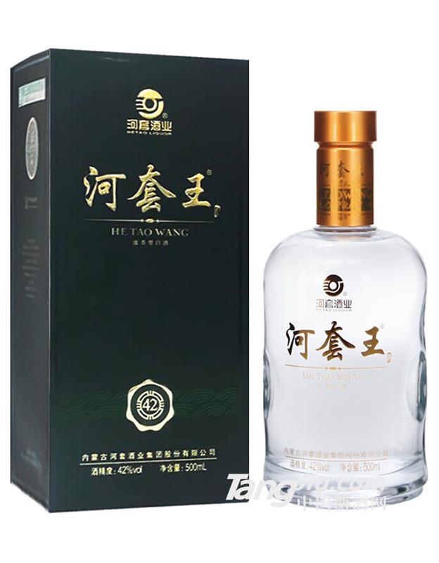 歌德盈香老酒行 河套王42度 内蒙古浓香型白酒-500ml