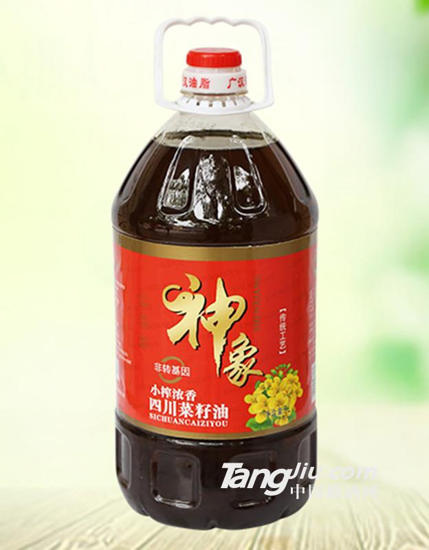 神象小榨浓香四川菜籽油5L