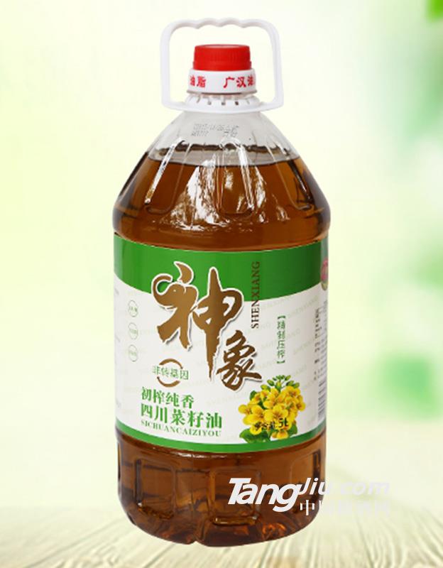神象初榨纯香四川菜籽油5L