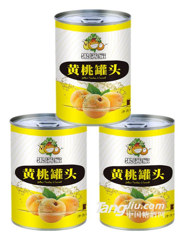 新鲜糖水黄桃罐头-425g