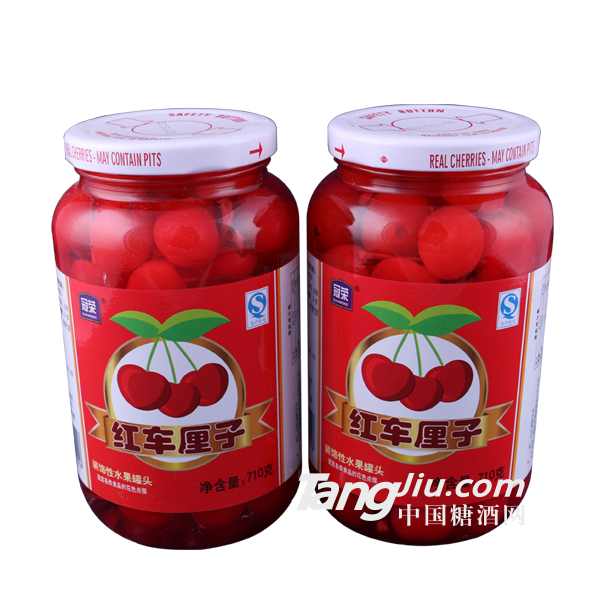 冠荣红车厘子水果罐头710g