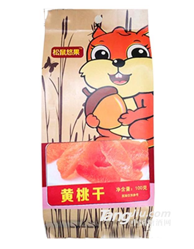 松鼠悠果黄桃干100g