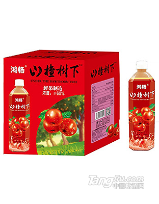 鸿畅山楂树下山楂汁饮料500ml