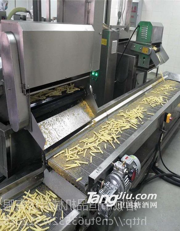 供应鲜切薯条油炸机专业加工设备