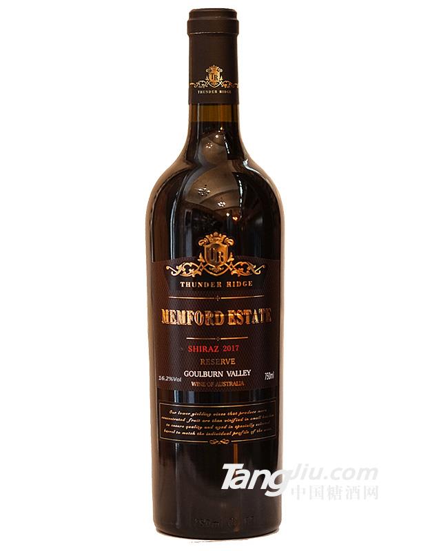 桑德满福庄园珍藏西拉子干红葡萄酒