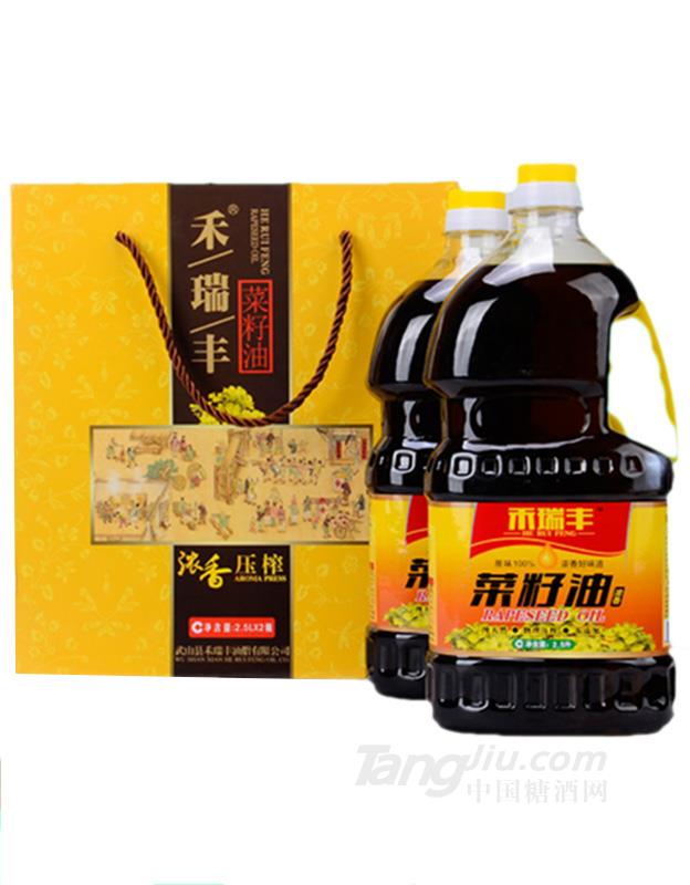 禾瑞丰浓香压榨菜籽油 2.5L*2瓶