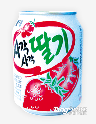 乐天草莓果粒饮料238ml