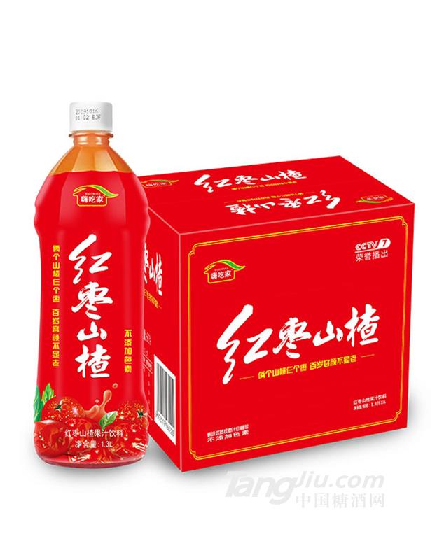 嗨吃家红枣山楂汁饮料1.3Lx6瓶