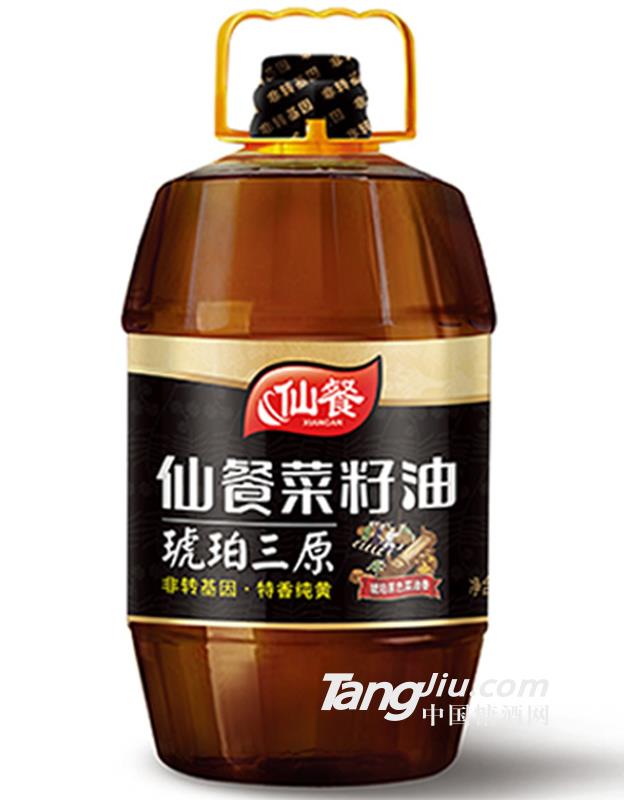 琥珀三原特香纯黄菜籽油-5L