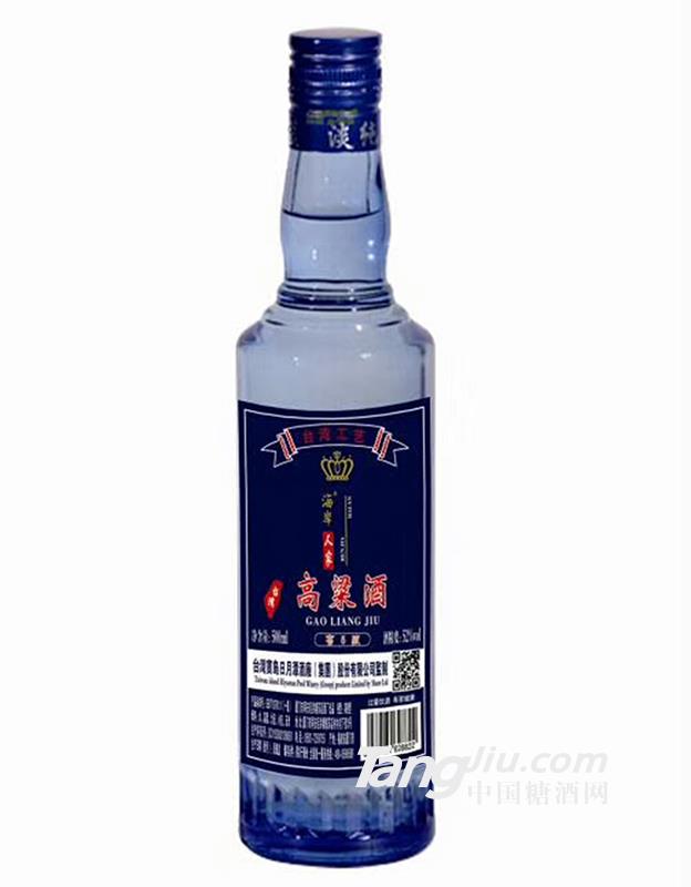 海岸人家台湾高粱酒蓝瓶52度500ml