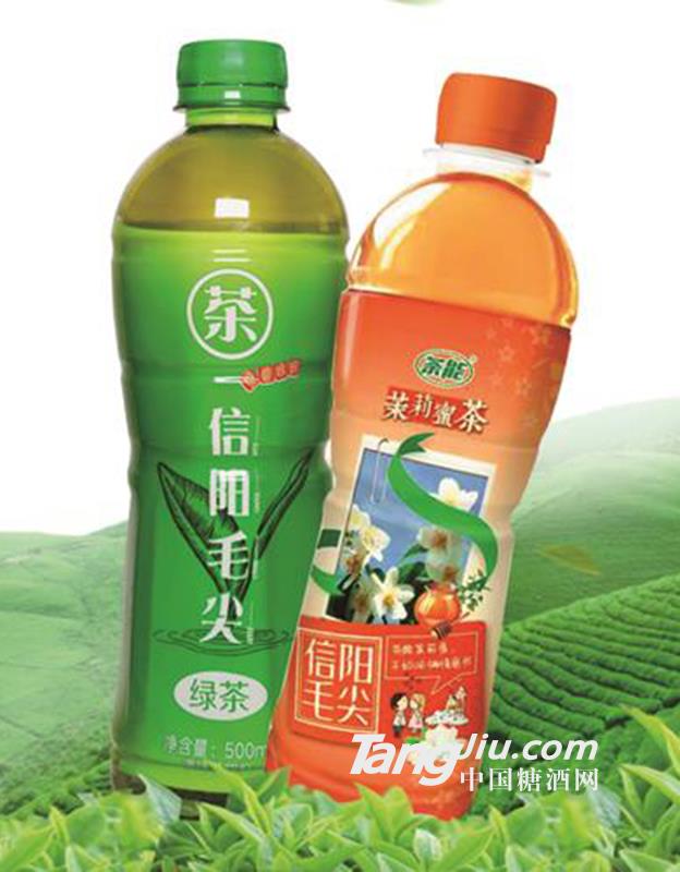 茶能信阳毛尖绿茶蜜茶饮料500ml