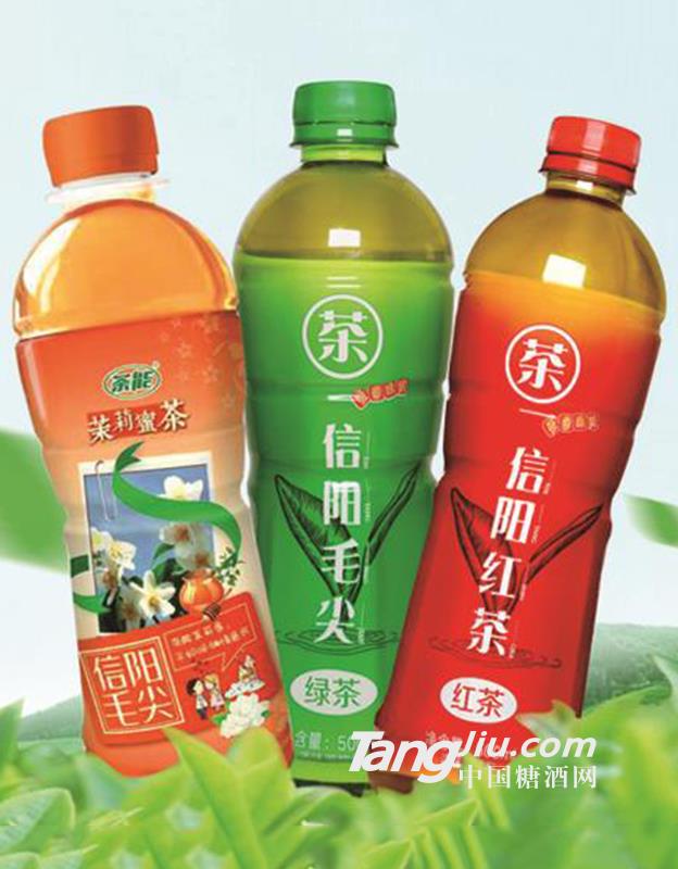 茶能信阳毛尖绿茶红茶蜜茶饮料500ml