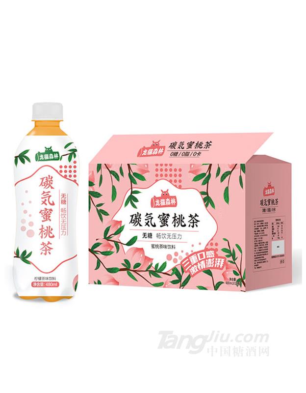 龙猫森林碳气蜜桃茶480mlx15瓶