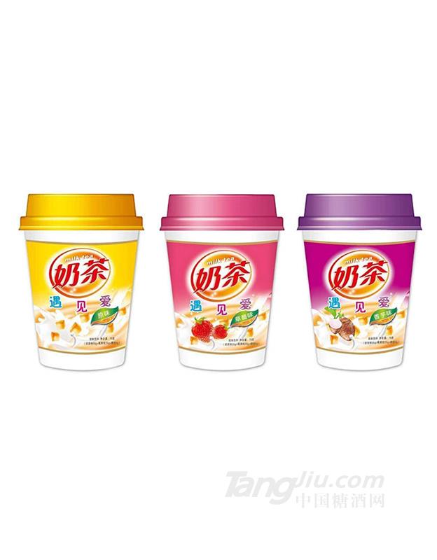 鹏晶奶茶果味杯装