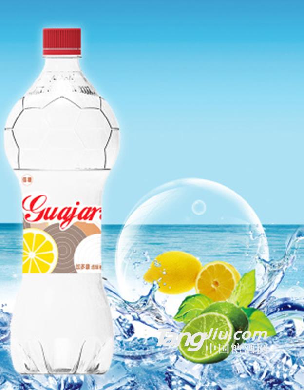 网红JDK柠檬味可乐型透明汽水450ml碳酸饮料瓶装