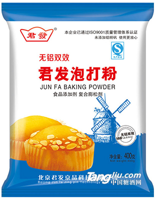君发无铝双效泡打粉400克