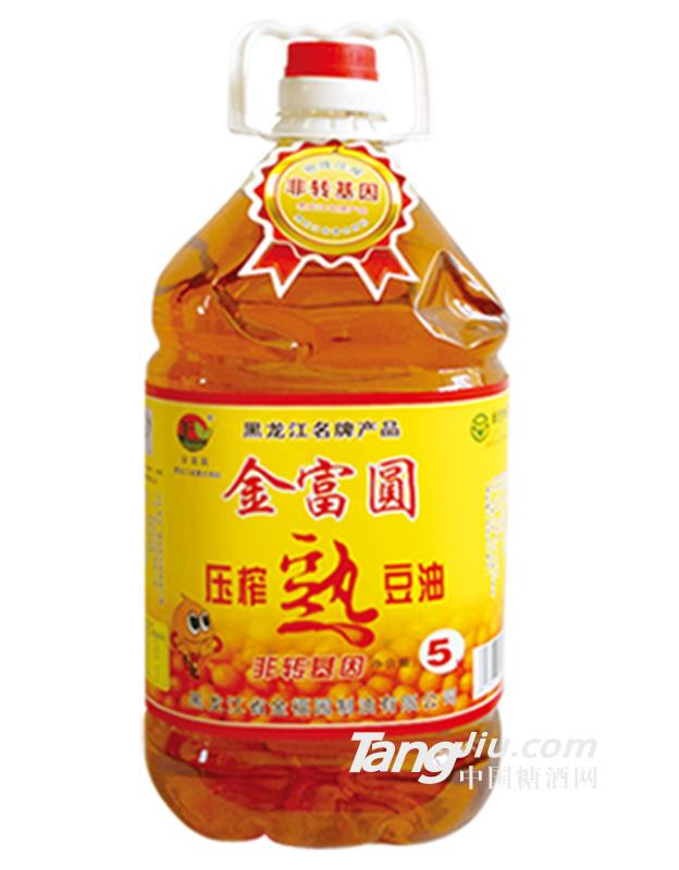 金富圆-非转基因-压榨熟豆油5L